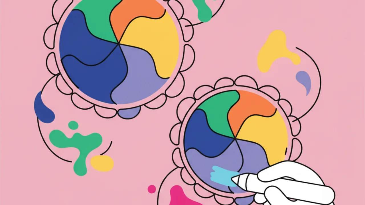 Cómo usar la teoría del color en mandalas para colorear
