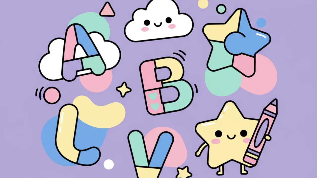 Dibujos de Alfabeto Kawaii para Colorear: Actividad Educativa