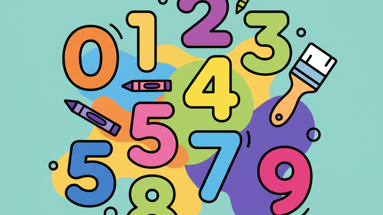 Números Tiernos para Colorear: Actividades Educativas y Creativas