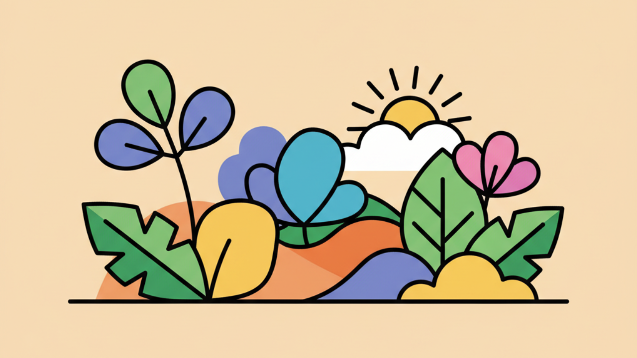 Las mejores combinaciones de colores para dibujos de naturaleza