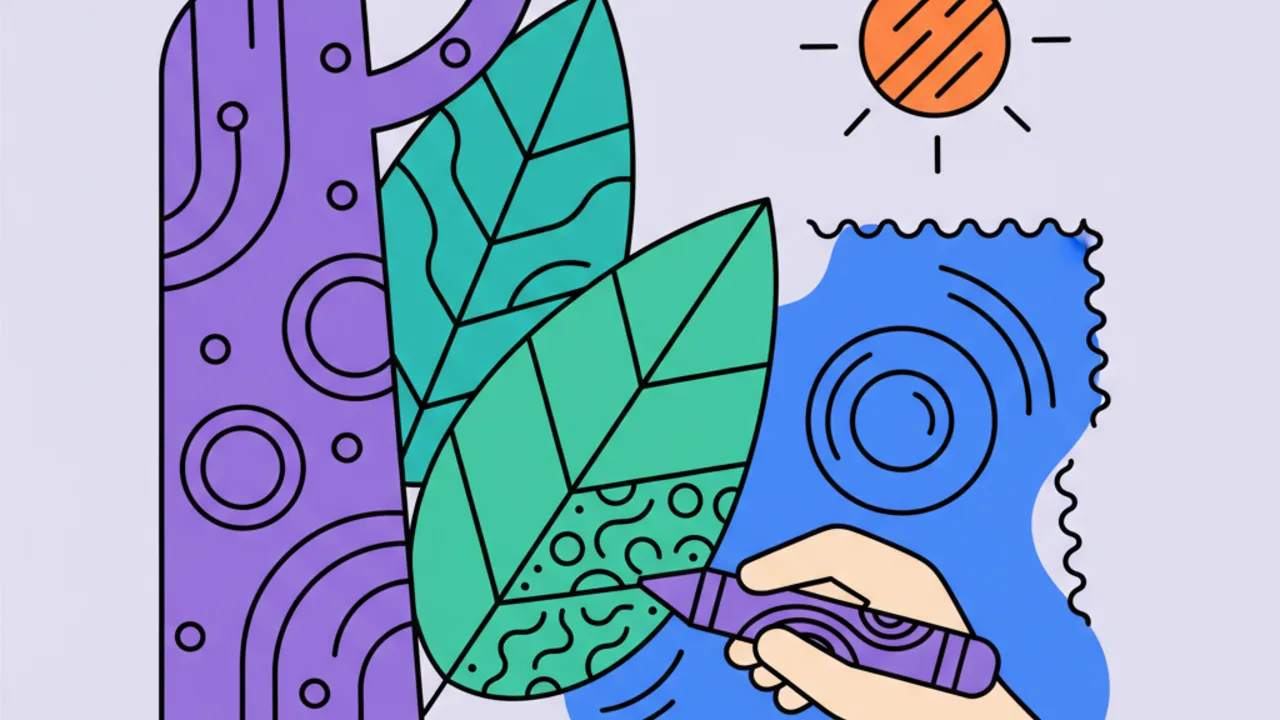 Guía Paso a Paso: Texturas en Dibujos de la Naturaleza