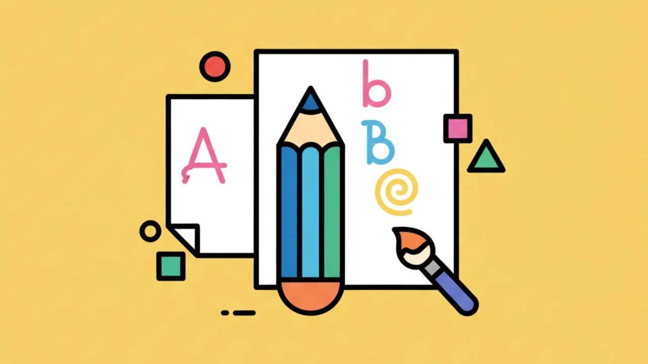 Dibujos del Abecedario para Colorear y Aprender a Escribir