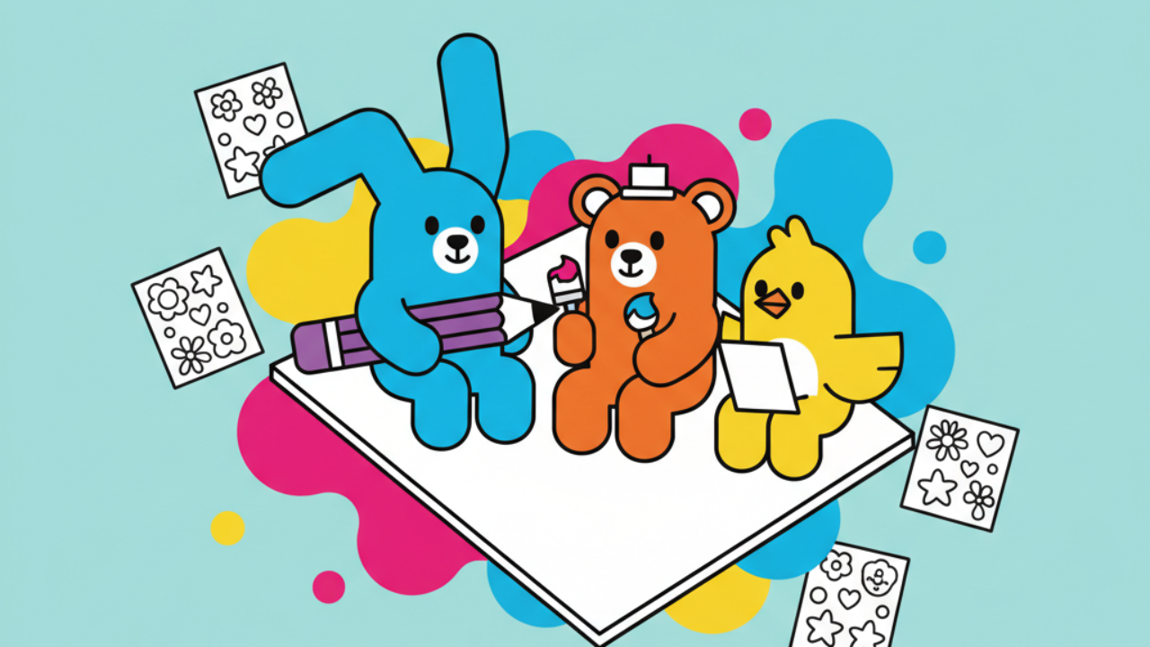 Dibujos de Bobbie y su Pandilla para Colorear y Crear