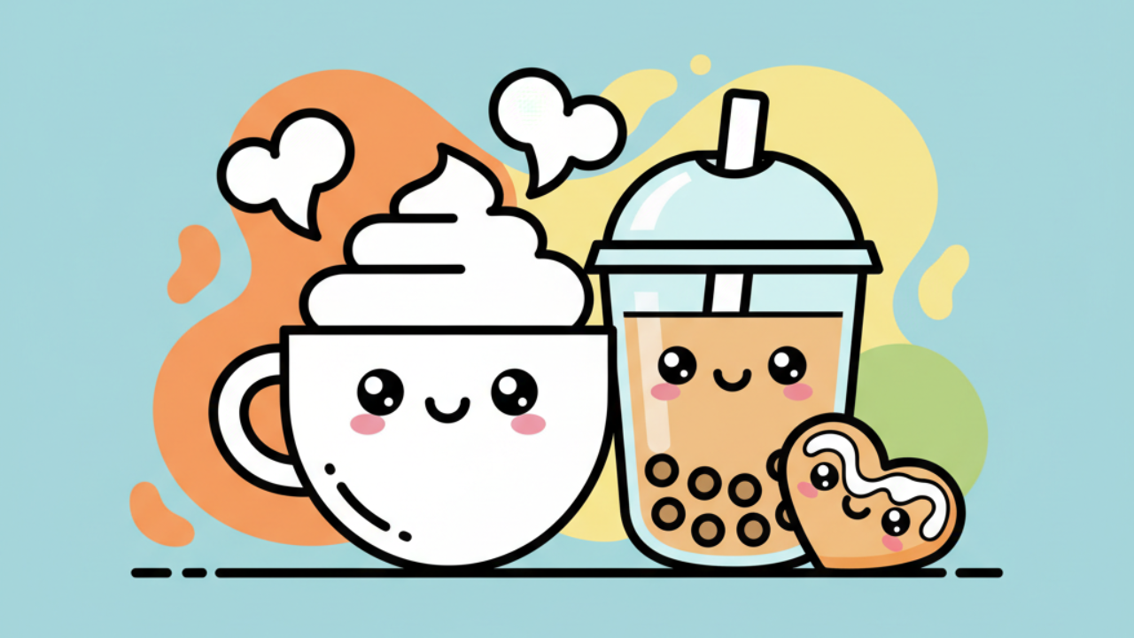 Dibujos Educativos: Artículos de Cafetería para Colorear