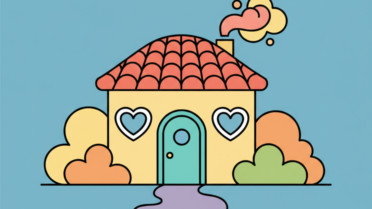Casinhas Fofas para Colorir: Desenhos de Aconchego e Lar