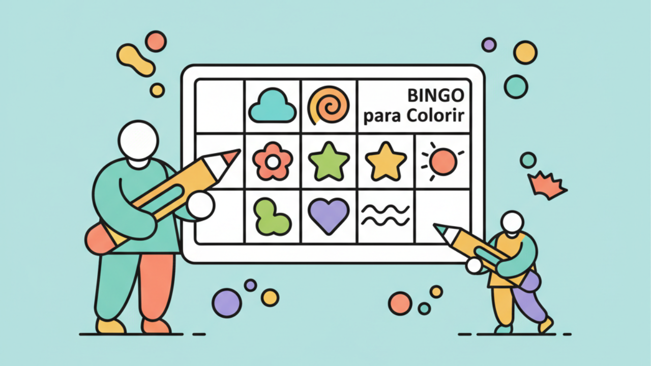 Bingo para Colorear: Actividad de Arte para Alumnos y Padres