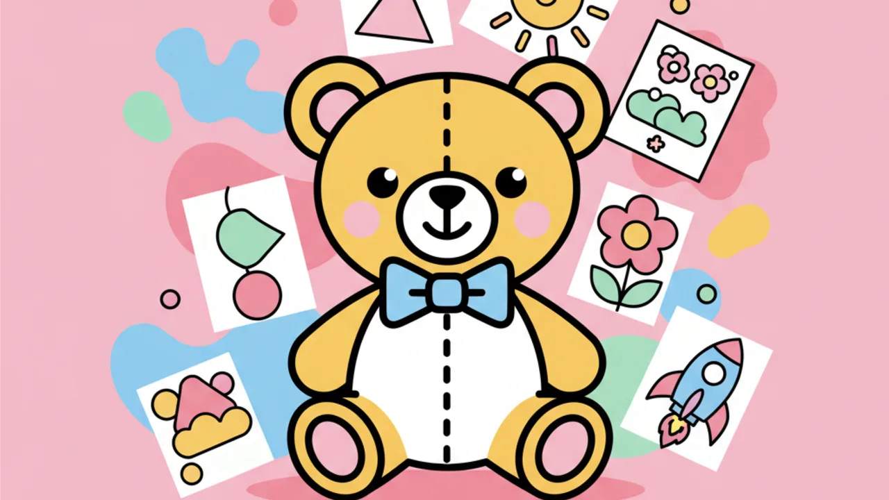 Colección Osito Bobbie: Dibujos Educativos para Colorear