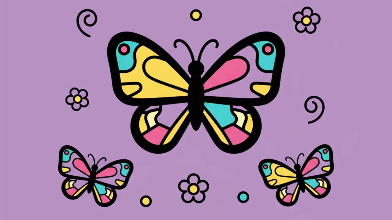 Mariposas Lindas para Colorear: Dibujos Gratis para Niños
