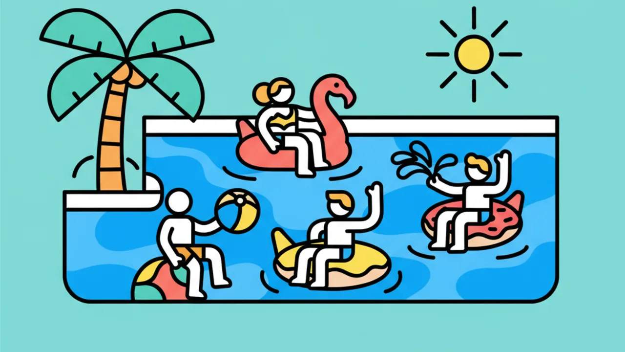 Dibujos de Piscina para Colorear: ¡Diversión y Verano!