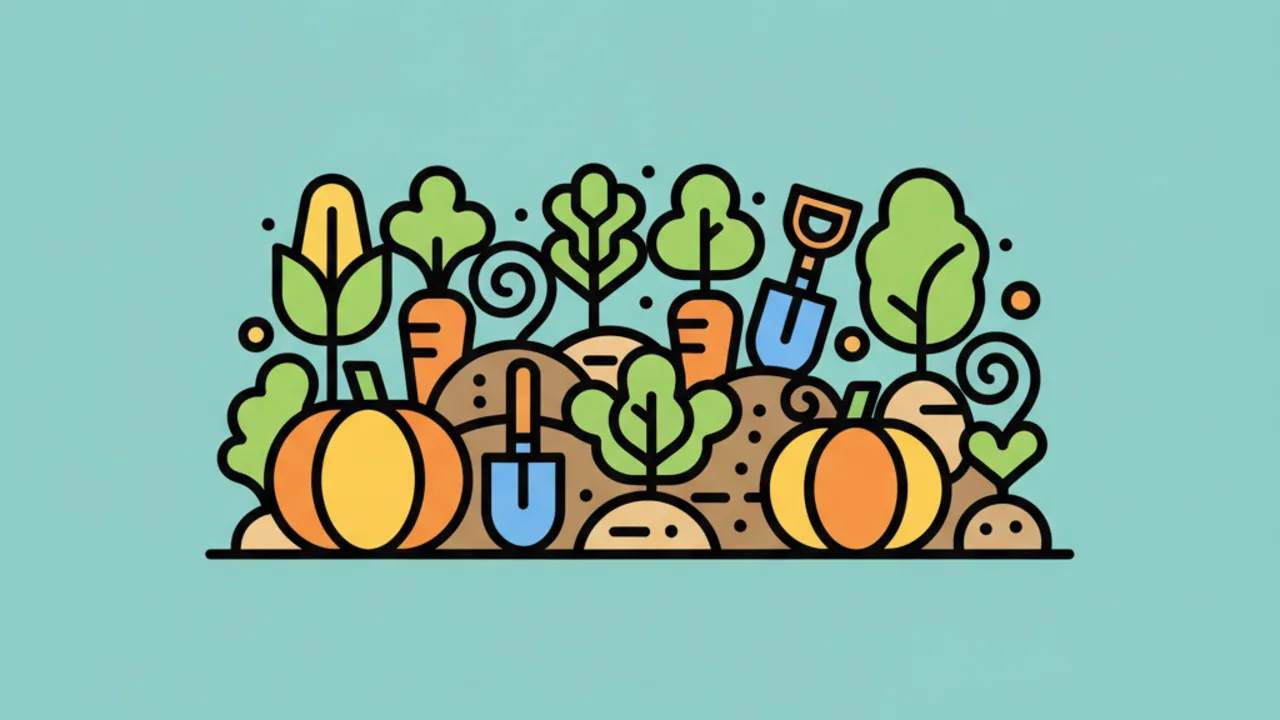 Dibujos de Huerto para Colorear: 10 Ideas de Line Art para Octubre