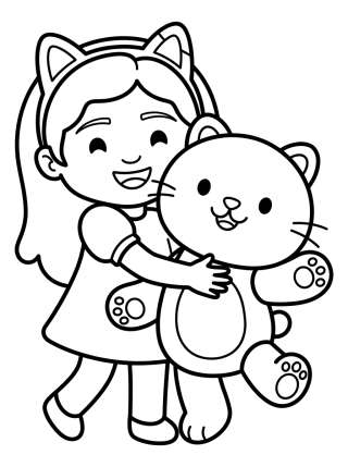 Coleção de desenhos para colorir: Dibujos de La Casa de Muñecas de Gabby para Colorear