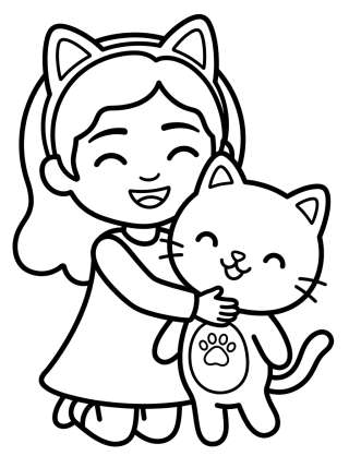 Coleção de desenhos para colorir: La Casa de Muñecas de Gabby