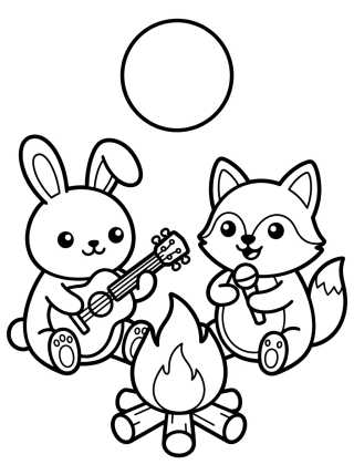 Desenho de Canciones a la Luz de la Luna para colorir e imprimir grátis