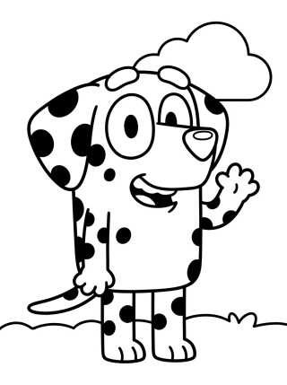 Desenho de Coco la Dálmata para colorir e imprimir grátis