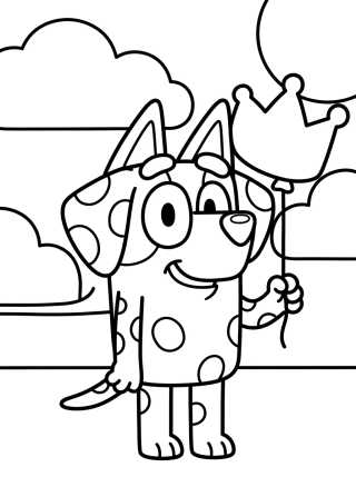 Desenho de Chloe la Dálmata Sonriente para colorir e imprimir grátis