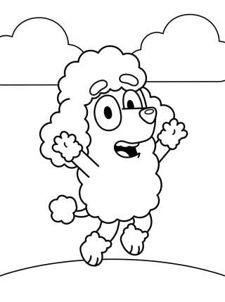 Desenho de Coco la Poodle para colorir e imprimir grátis