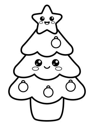 Coleção de desenhos para colorir: Árbol de Navidad para Colorear