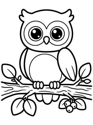 Desenho de Buhito en la Rama para colorir e imprimir grátis