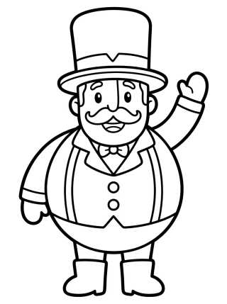 Desenho de Bita Saludando Feliz para colorir e imprimir grátis