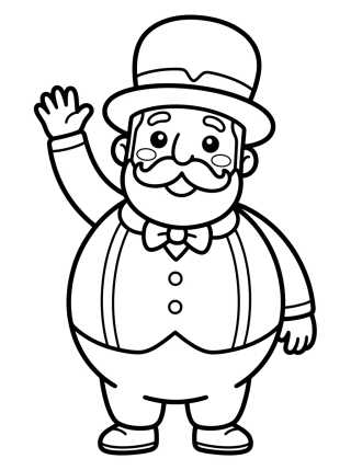 Desenho de Bita Saludando Feliz para colorir e imprimir grátis