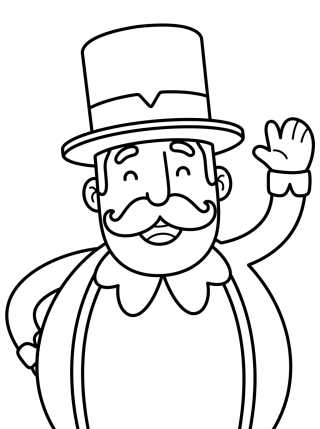Desenho de Bita Saludando Feliz para colorir e imprimir grátis