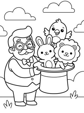 Desenho de Bita y la Chistera Mágica para colorir e imprimir grátis