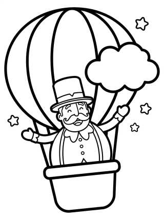 Desenho de Bita en el Globo Mágico para colorir e imprimir grátis