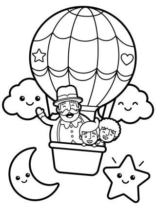 Desenho de Bita en el Globo Mágico para colorir e imprimir grátis