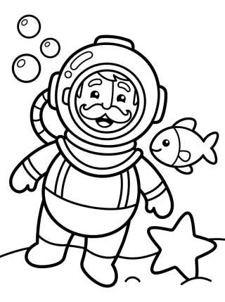 Desenho de Bita en el Fondo del Mar para colorir e imprimir grátis