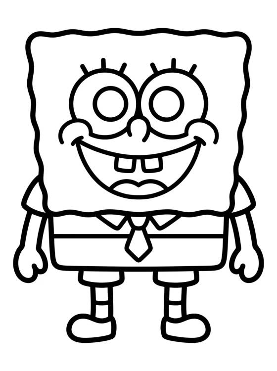Desenho de Bob Esponja Sonriendo para colorir e imprimir grátis