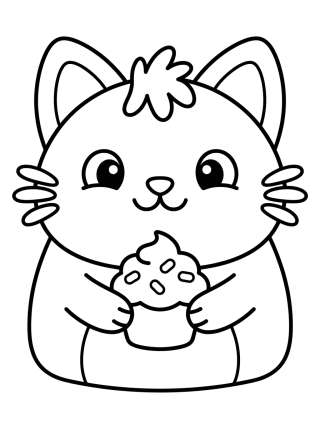 Coleção de desenhos para colorir: Dibujos de Pastelillo para Colorear