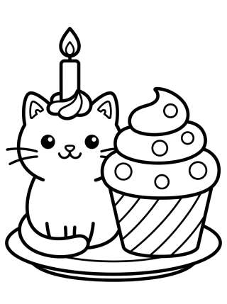 Coleção de desenhos para colorir: Pastelillo de La Casa de Muñecas de Gabby