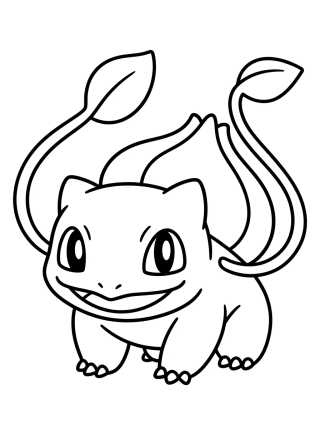 Desenho de Bulbasaur con Látigo Cepa para colorir e imprimir grátis