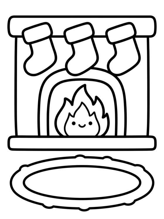 Desenho de Chimenea Calentita de la Casita para colorir e imprimir grátis
