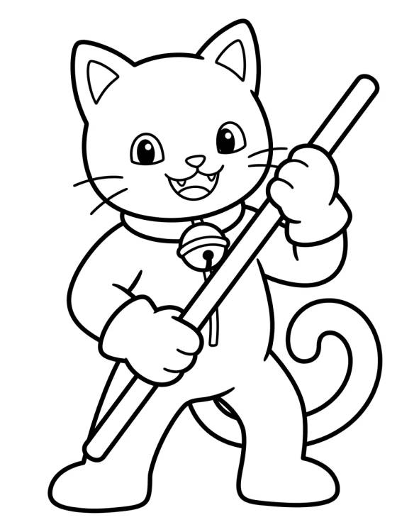 Desenho de Cat Noir en Pose Heroica para colorir e imprimir grátis