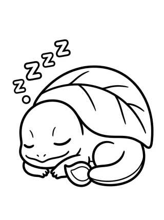 Desenho de Charmander Durmiendo Tranquilo para colorir e imprimir grátis