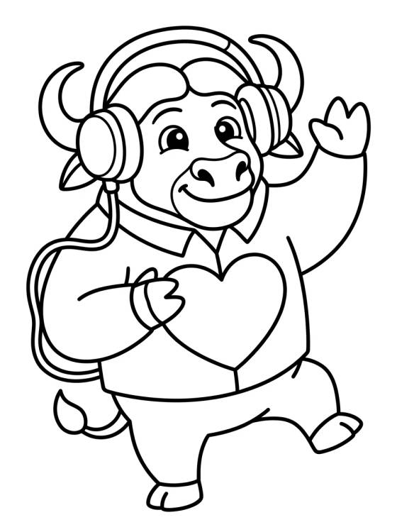 Desenho de Jefe Bogo Bailando el Baile de Gazelle para colorir e imprimir grátis