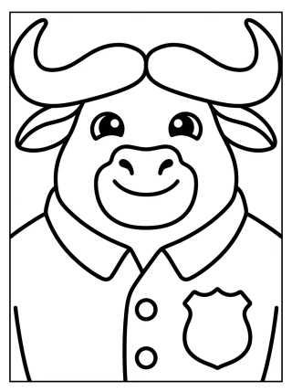 Desenho de Jefe Bogo Tierno Sonriendo para colorir e imprimir grátis