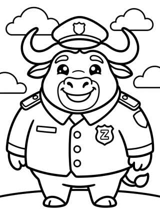 Desenho de Jefe Bogo Sonriendo Tierno para colorir e imprimir grátis