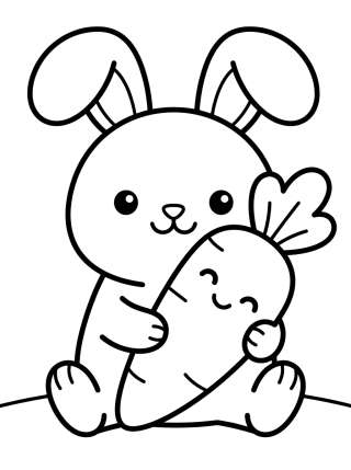 Coleção de desenhos para colorir: Conejitos Tiernos para Colorear
