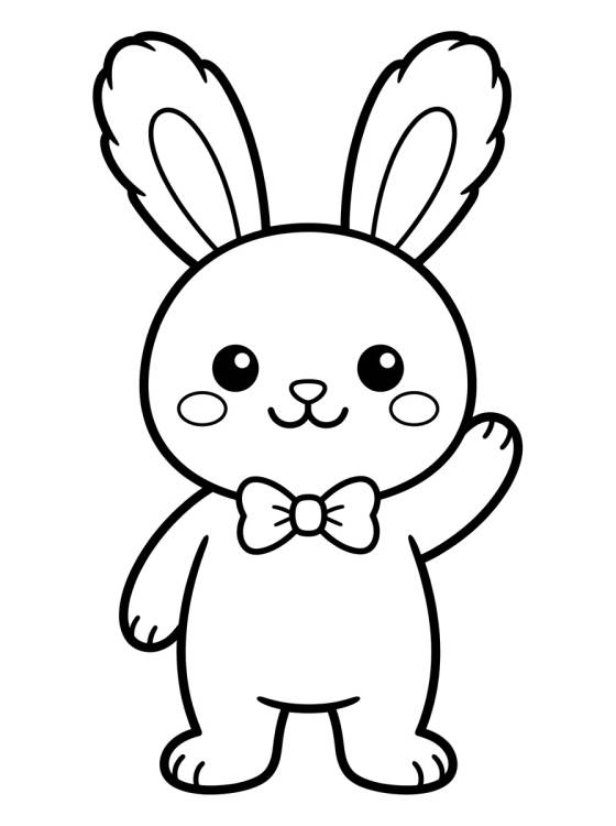 Desenho de Conejito Saludando para colorir e imprimir grátis