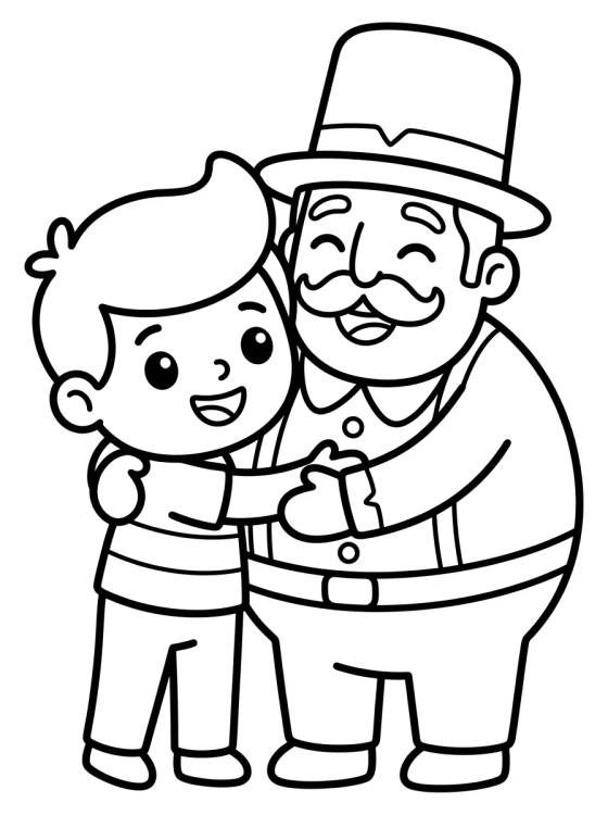 Desenho de Dan Abrazando a Bita para colorir e imprimir grátis