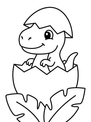 Coleção de desenhos para colorir: Dinosaurios Tiernos para Colorear