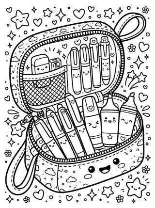 Desenho de Estuche Lleno de Ternura para colorir e imprimir grátis