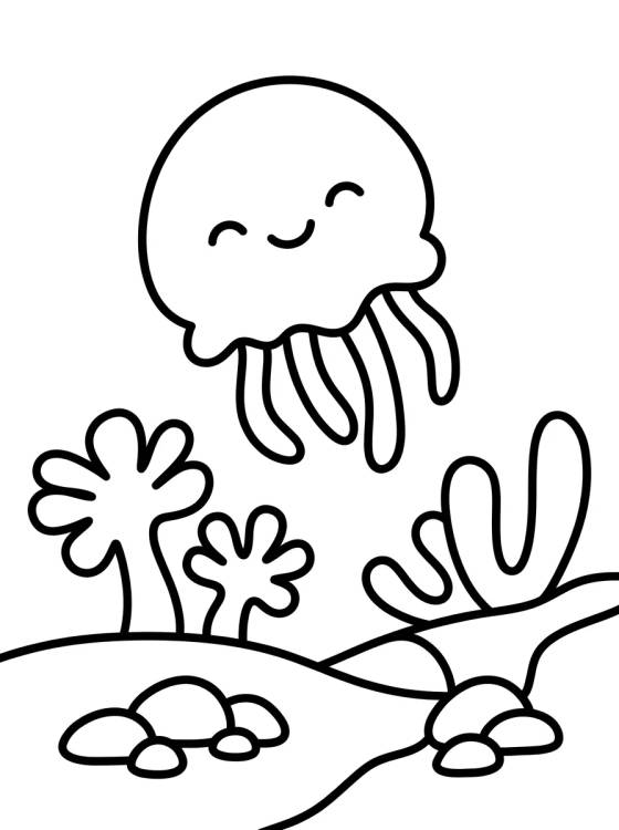 Desenho de Campo de Medusas para colorir e imprimir grátis