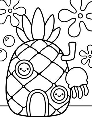 Coleção de desenhos para colorir: Fondo de Bikini Tierno
