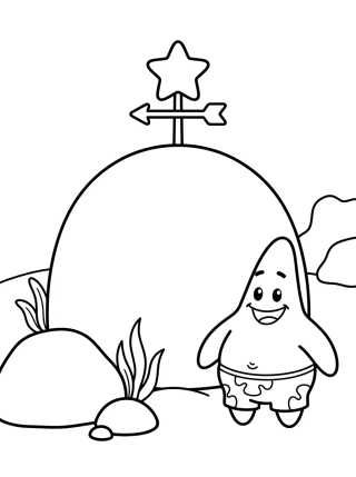 Desenho de Casa de Piedra de Patricio Estrella para colorir e imprimir grátis