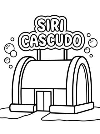 Desenho de Restaurante El Crustáceo Cascarudo para colorir e imprimir grátis