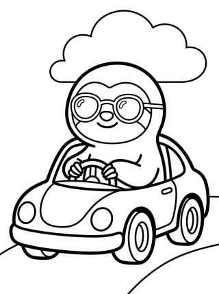 Desenho de Flash Conduciendo Coche Deportivo para colorir e imprimir grátis