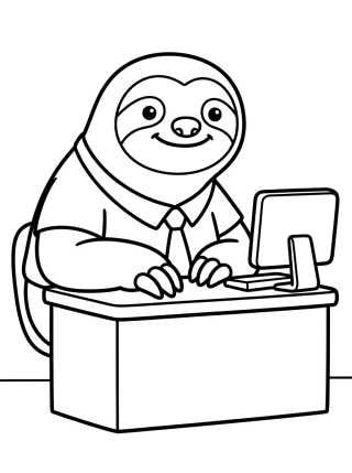 Desenho de Flash Sonriendo en el Trabajo para colorir e imprimir grátis